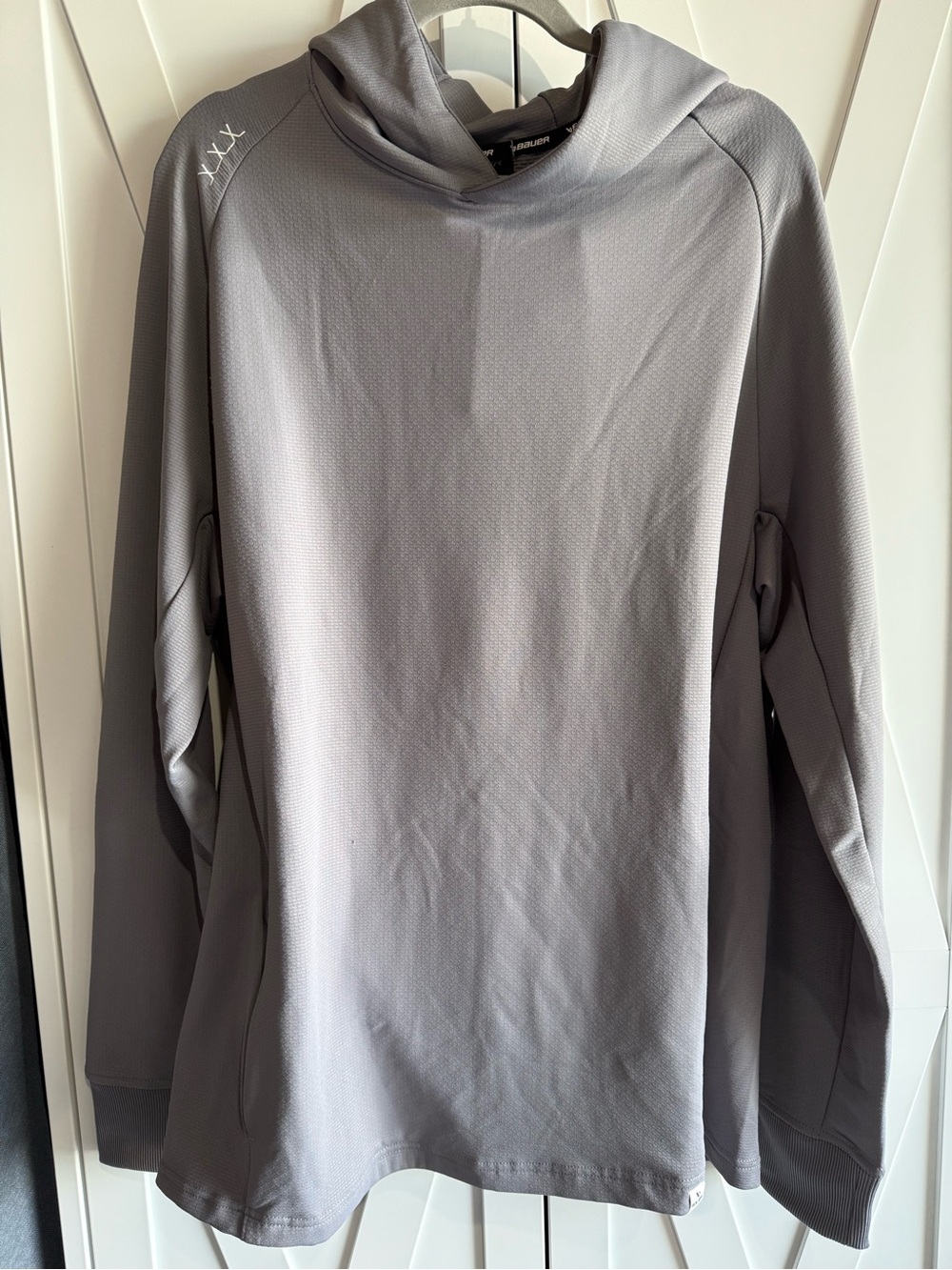 Bauer Light Gray Hooded Pullover